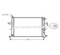 1300256 A OLA 2255 93177120 Radiator racire motor Opel Astra G Z14XEP AVA